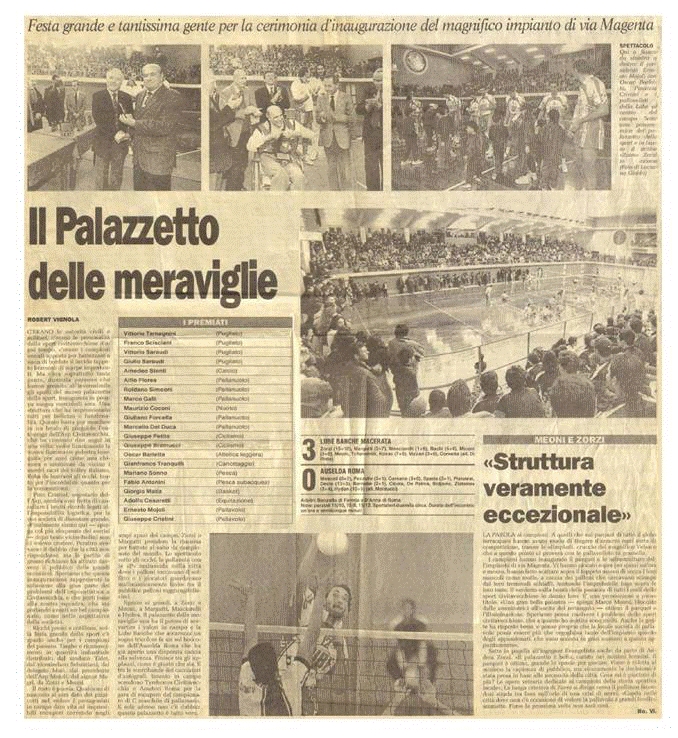 FOTO 103 - Inaugurazione Palazzetto Sport CV 18.12.1996 -